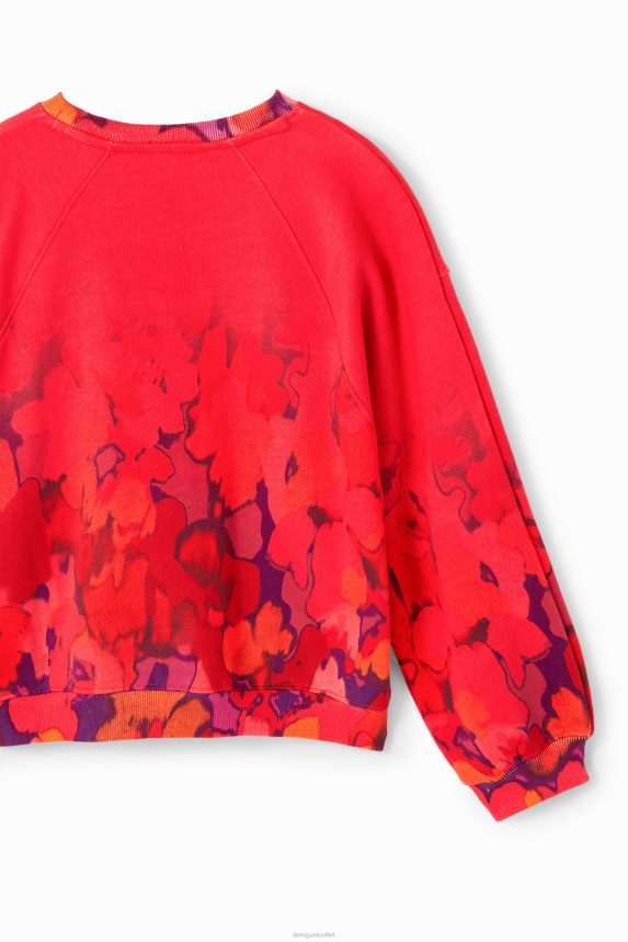 Girl DesigualWatercolour floral sweatshirt Clothing 68X2401746