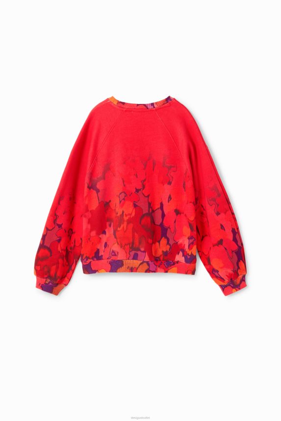 Girl DesigualWatercolour floral sweatshirt Clothing 68X2401746