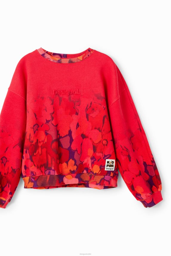 Girl DesigualWatercolour floral sweatshirt Clothing 68X2401746