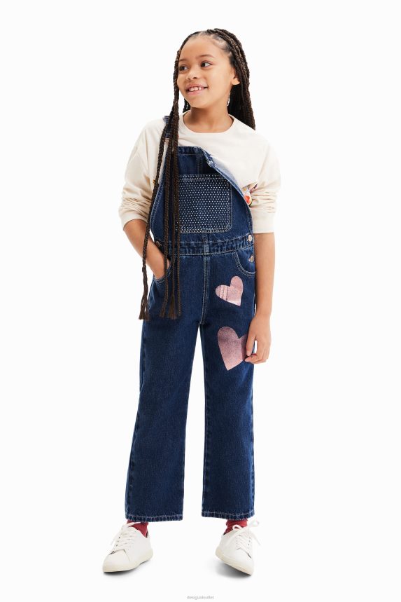 Girl DesigualDenim heart dungarees Clothing 68X2401776