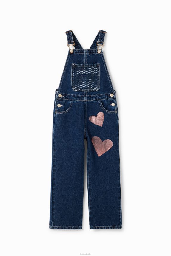 Girl DesigualDenim heart dungarees Clothing 68X2401776