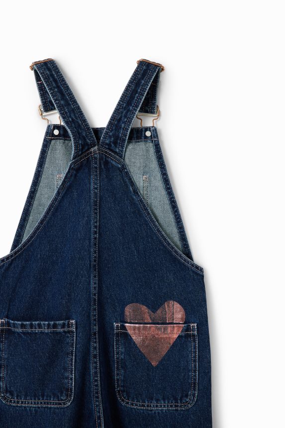 Girl DesigualDenim heart dungarees Clothing 68X2401776