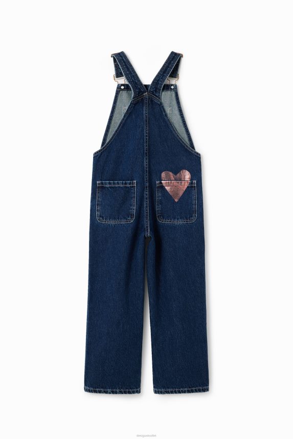 Girl DesigualDenim heart dungarees Clothing 68X2401776