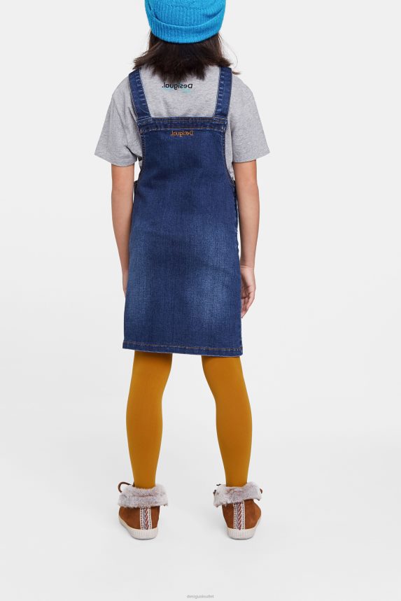Girl DesigualEmbroidered denim overalls Clothing 68X2401839