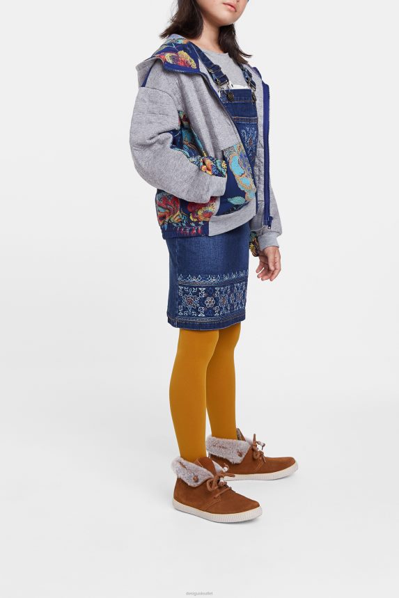 Girl DesigualEmbroidered denim overalls Clothing 68X2401839