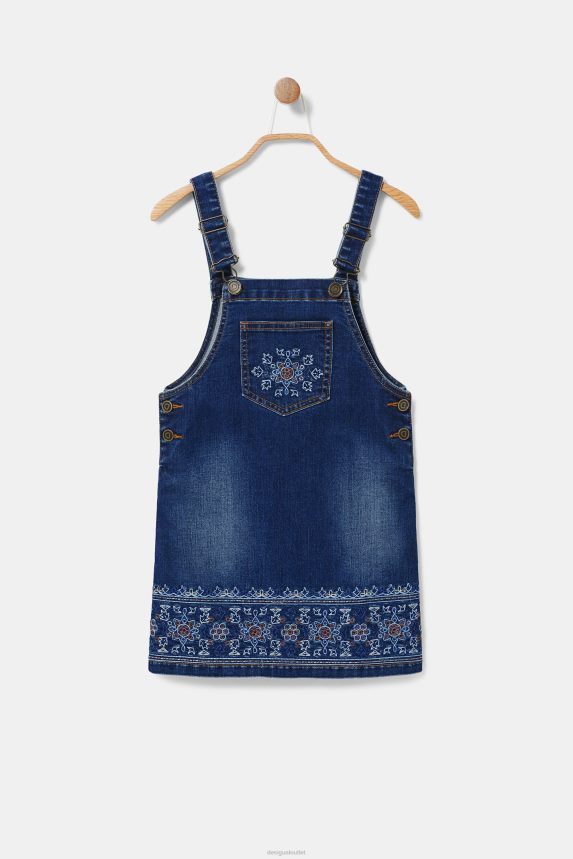 Girl DesigualEmbroidered denim overalls Clothing 68X2401839