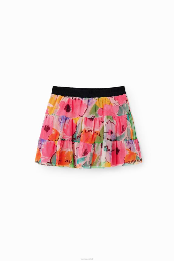 Girl DesigualFloral tulle mini skirt Clothing 68X2401800