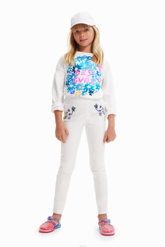 Girl DesigualGlitter jeggings Clothing 68X2401797