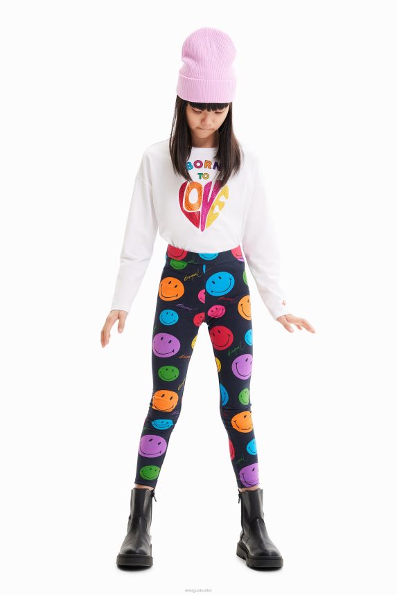 Girl DesigualLong Smiley leggings Clothing 68X2401706
