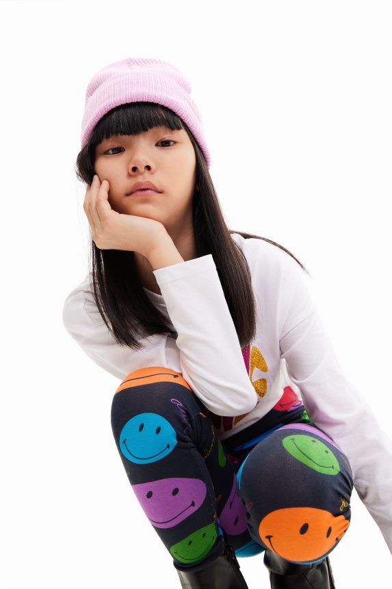 Girl DesigualLong Smiley leggings Clothing 68X2401706