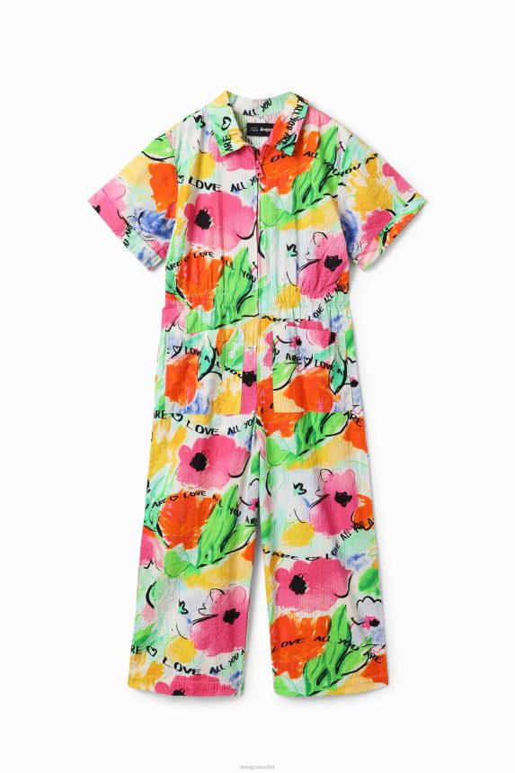 Girl DesigualLong floral jumpsuit Clothing 68X2401761