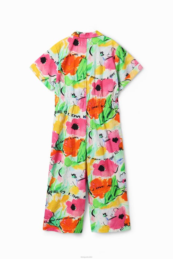 Girl DesigualLong floral jumpsuit Clothing 68X2401761