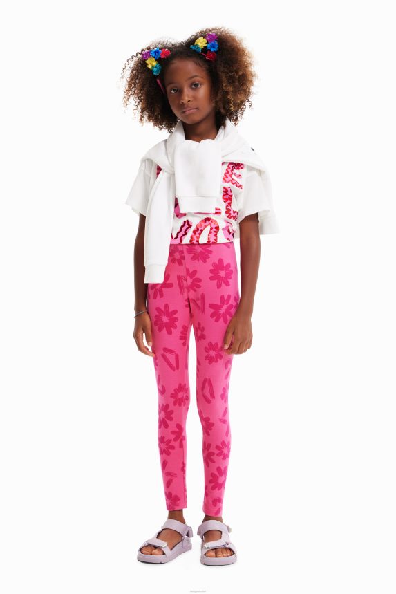 Girl DesigualLong floral leggings Clothing 68X2401756