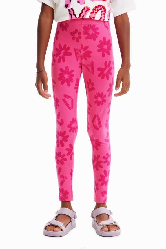 Girl DesigualLong floral leggings Clothing 68X2401756