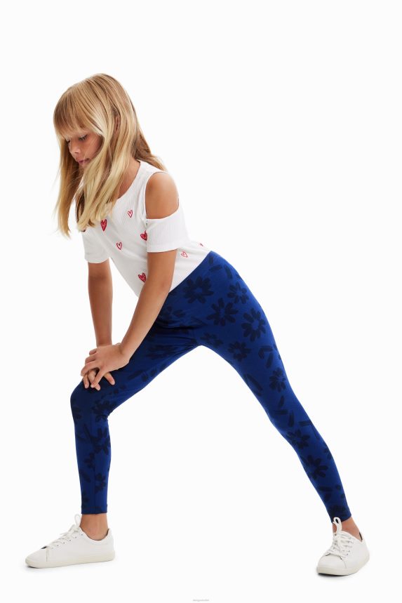 Girl DesigualLong floral leggings Clothing 68X2401767