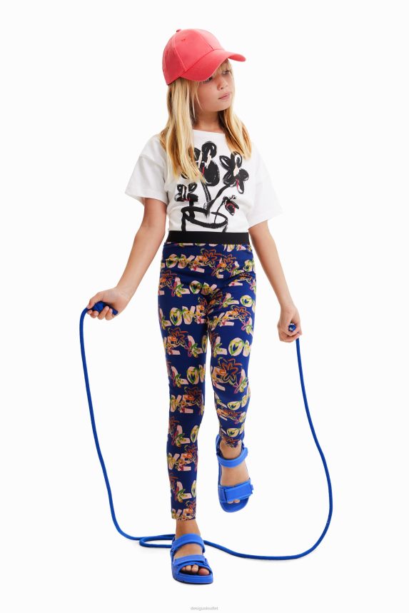 Girl DesigualLove flower leggings Clothing 68X2401703