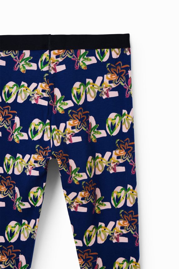 Girl DesigualLove flower leggings Clothing 68X2401703