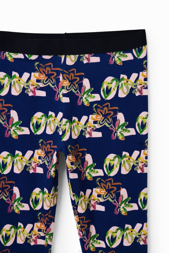 Girl DesigualLove flower leggings Clothing 68X2401703
