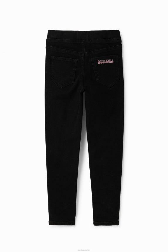 Girl DesigualMessage denim leggings Clothing 68X2401745