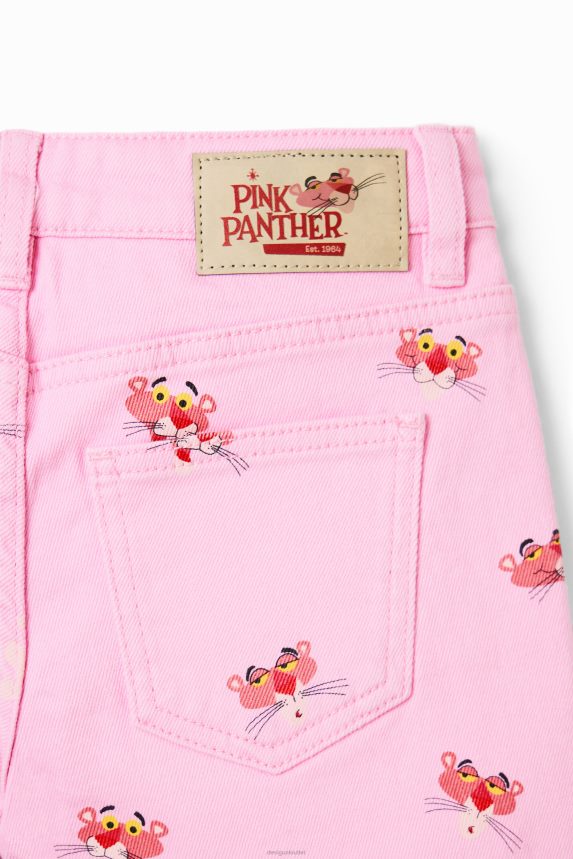 Girl DesigualPink Panther Denim Shorts Clothing 68X2401884