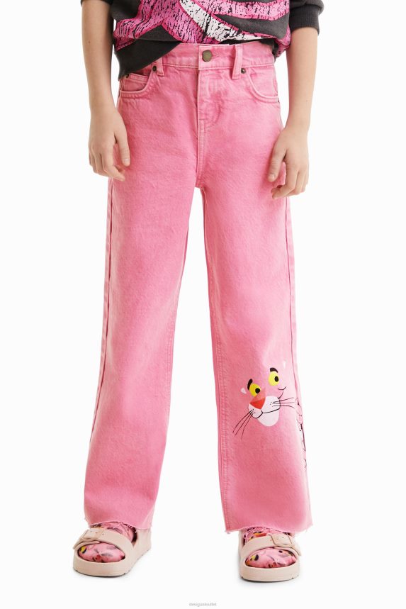 Girl DesigualPink Panther flare jeans Clothing 68X240682