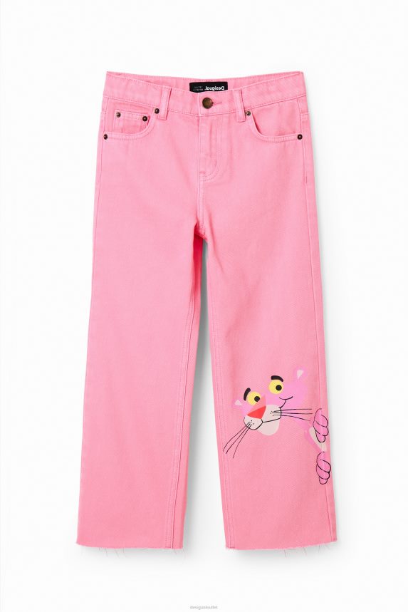Girl DesigualPink Panther flare jeans Clothing 68X240682
