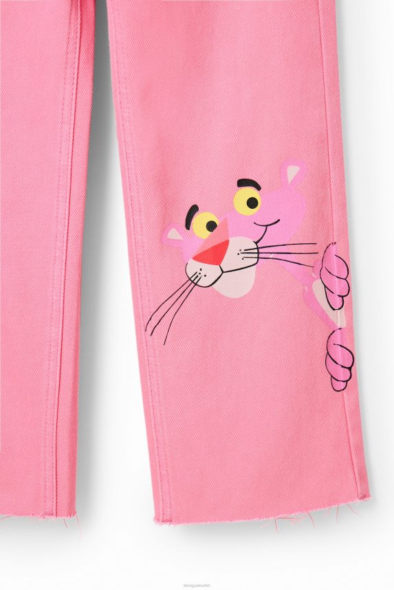 Girl DesigualPink Panther flare jeans Clothing 68X240682