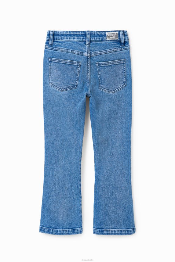 Girl DesigualShiny flare jeans Clothing 68X2401771