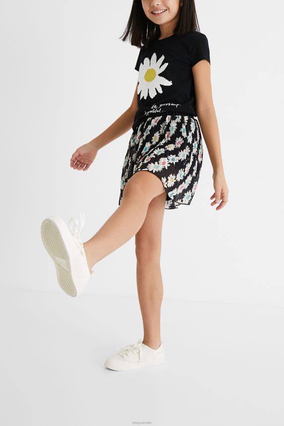 Girl DesigualShort skirt pleated Clothing 68X2401845