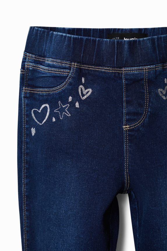Girl DesigualSlim jeggings with designs Clothing 68X2401804