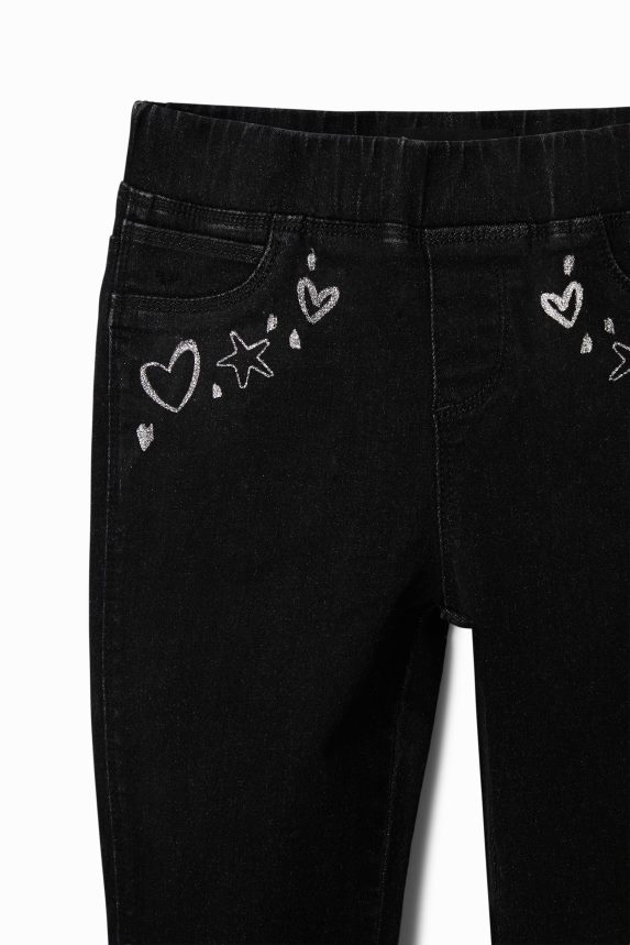 Girl DesigualSlim jeggings with designs Clothing 68X2401828