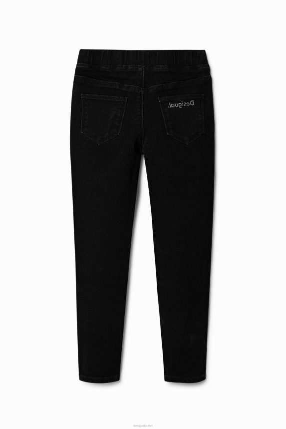 Girl DesigualSlim jeggings with designs Clothing 68X2401828