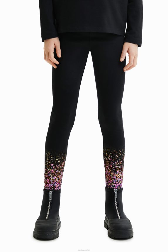 Girl DesigualSlim splatter leggings Clothing 68X2401889