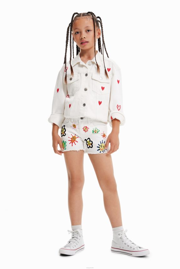 Girl DesigualSun denim shorts Clothing 68X2401159