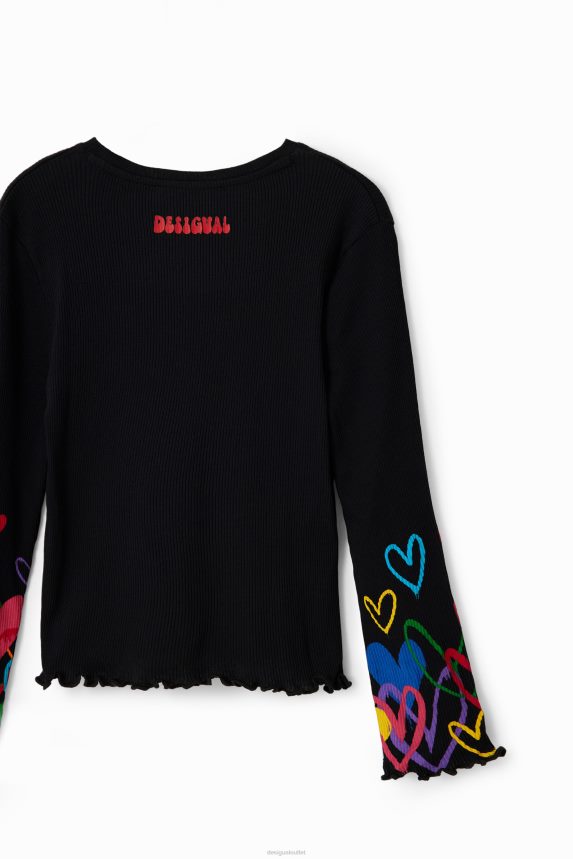 Girl DesigualCut-out heart T-shirt Clothing 68X2401702