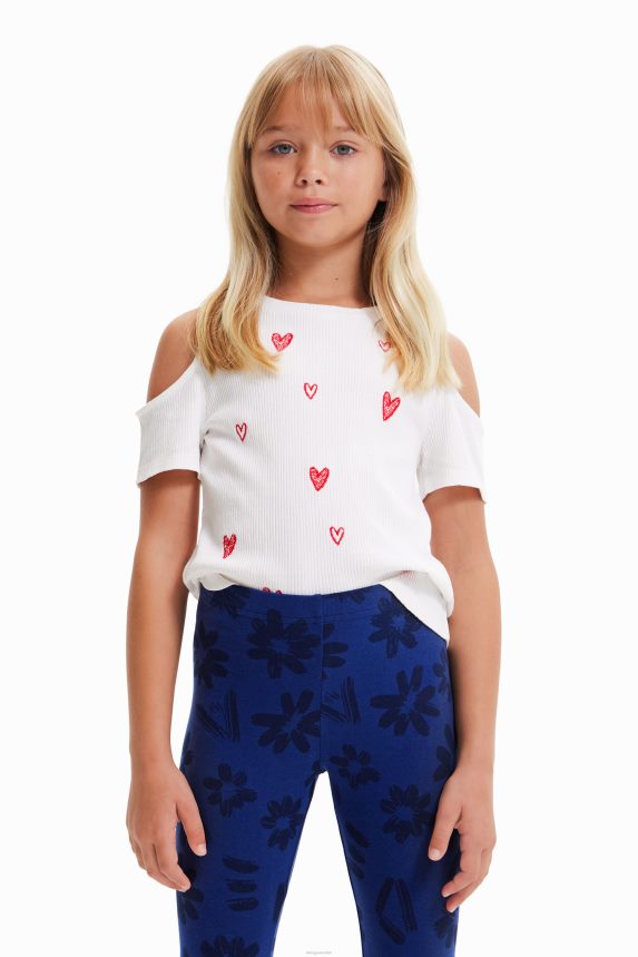Girl DesigualCut-out heart T-shirt Clothing 68X2401803