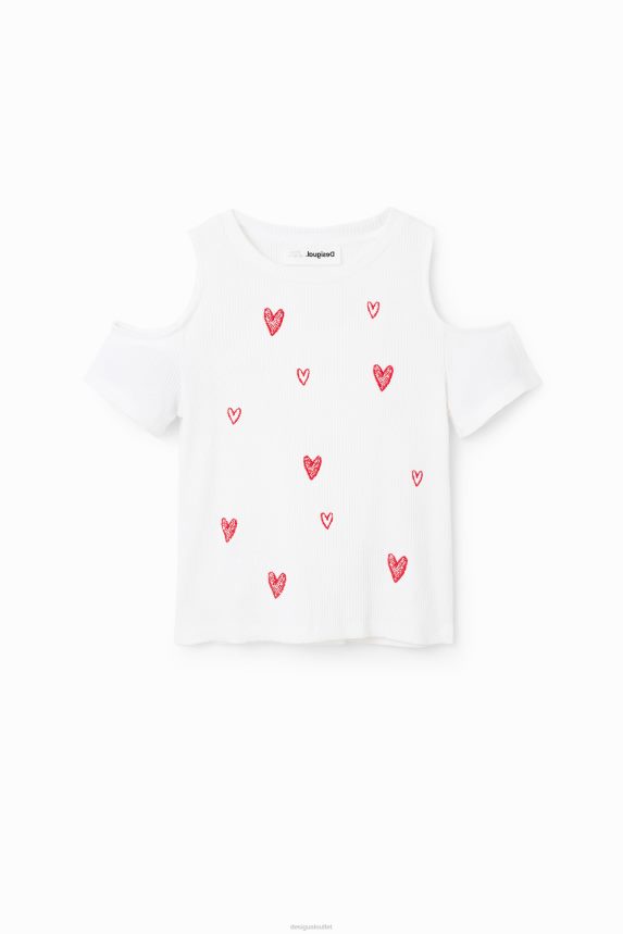 Girl DesigualCut-out heart T-shirt Clothing 68X2401803