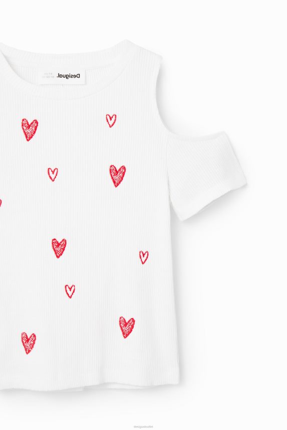 Girl DesigualCut-out heart T-shirt Clothing 68X2401803