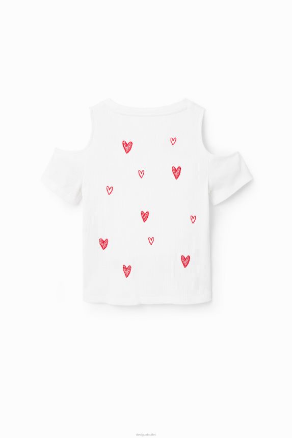 Girl DesigualCut-out heart T-shirt Clothing 68X2401803