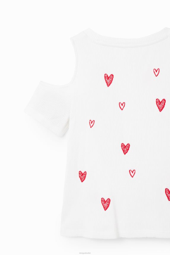 Girl DesigualCut-out heart T-shirt Clothing 68X2401803