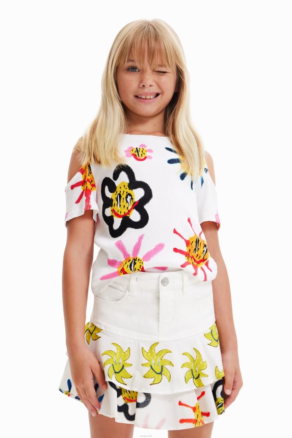 Girl DesigualCut-out sun T-shirt Clothing 68X2401878