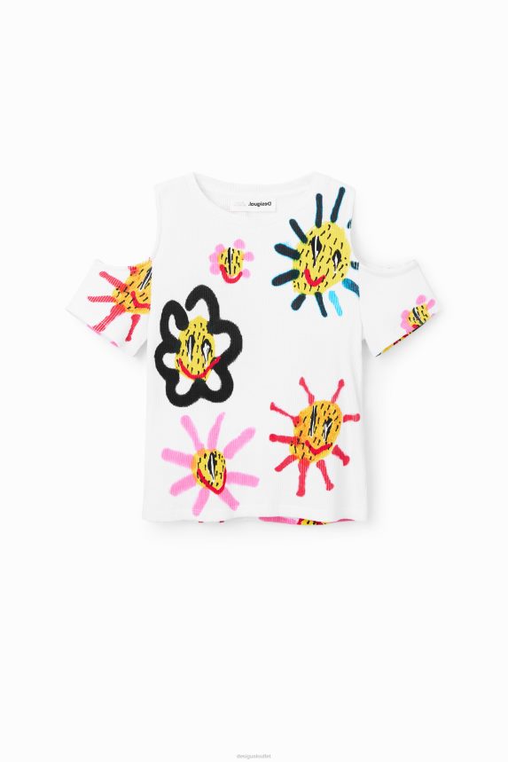 Girl DesigualCut-out sun T-shirt Clothing 68X2401878