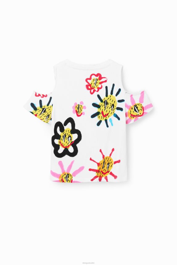 Girl DesigualCut-out sun T-shirt Clothing 68X2401878