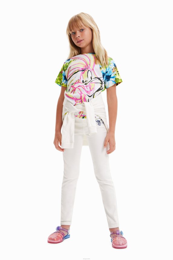 Girl DesigualFloral Bugs Bunny T-shirt Clothing 68X2401763