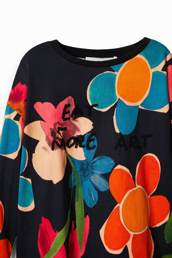 Girl DesigualFloral print T-shirt Clothing 68X2401837