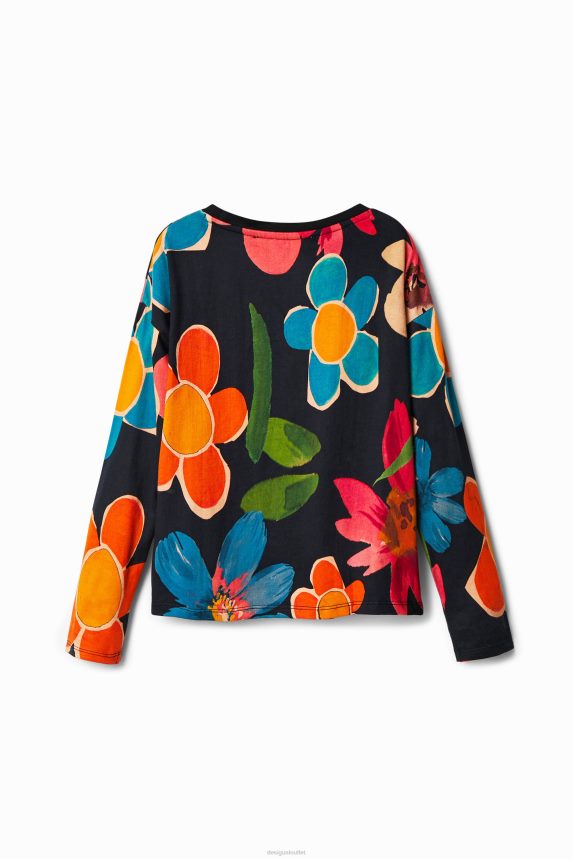 Girl DesigualFloral print T-shirt Clothing 68X2401837