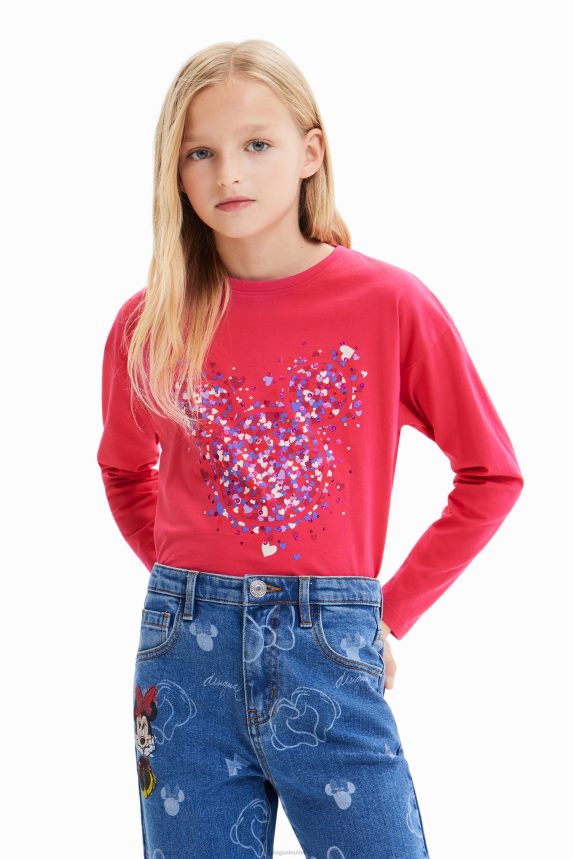 Girl DesigualMickey Mouse heart T-shirt Clothing 68X2401716