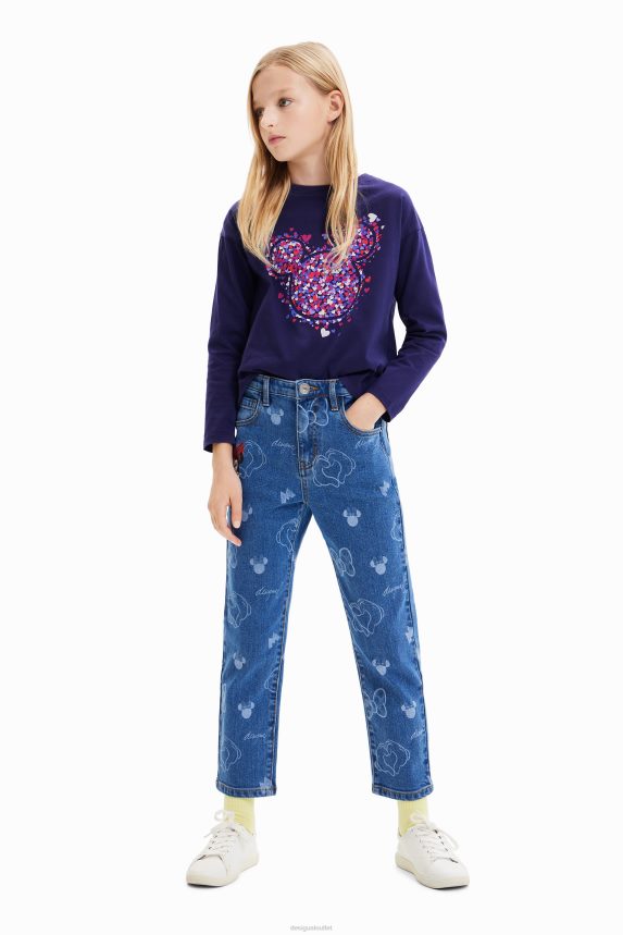 Girl DesigualMickey Mouse heart T-shirt Clothing 68X2401722