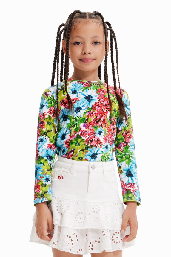 Girl DesigualMulticoloured floral T-shirt Clothing 68X2401871