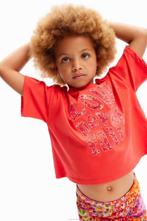 Girl DesigualOversize message T-shirt Clothing 68X2401704